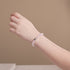 Lilac Guava | .925 Sterling Silver | Firework Glass Bracelet